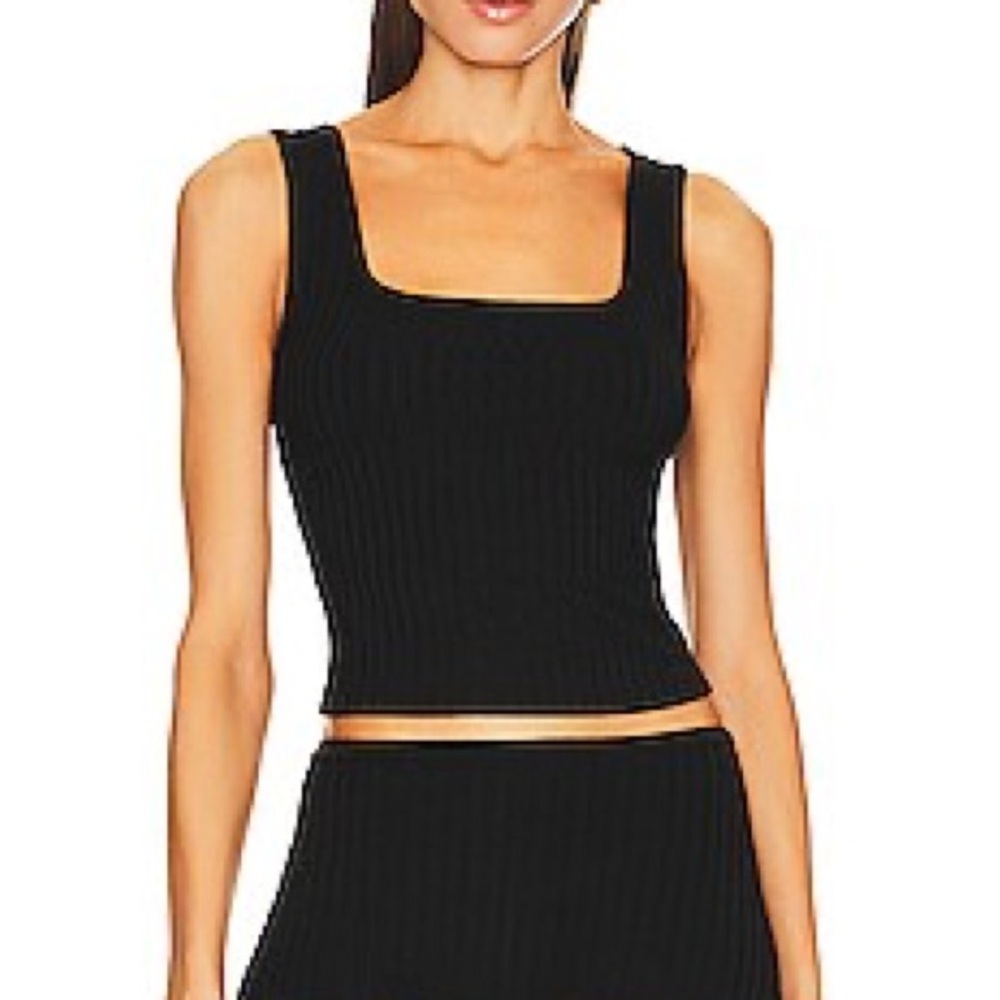 HELSA Rib Square Tank - Black
